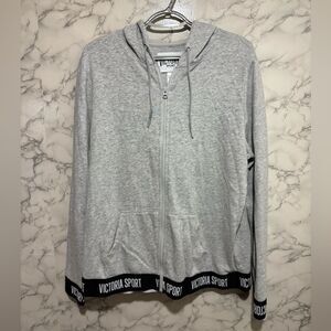 NEW Victoria Secret Sport Gray Utility Jacket for Women Size L